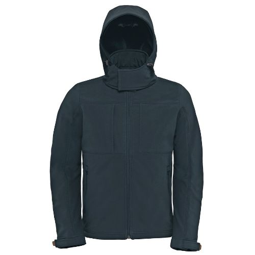 B & C Collection B&C Hooded Softshell /Men Dark Grey